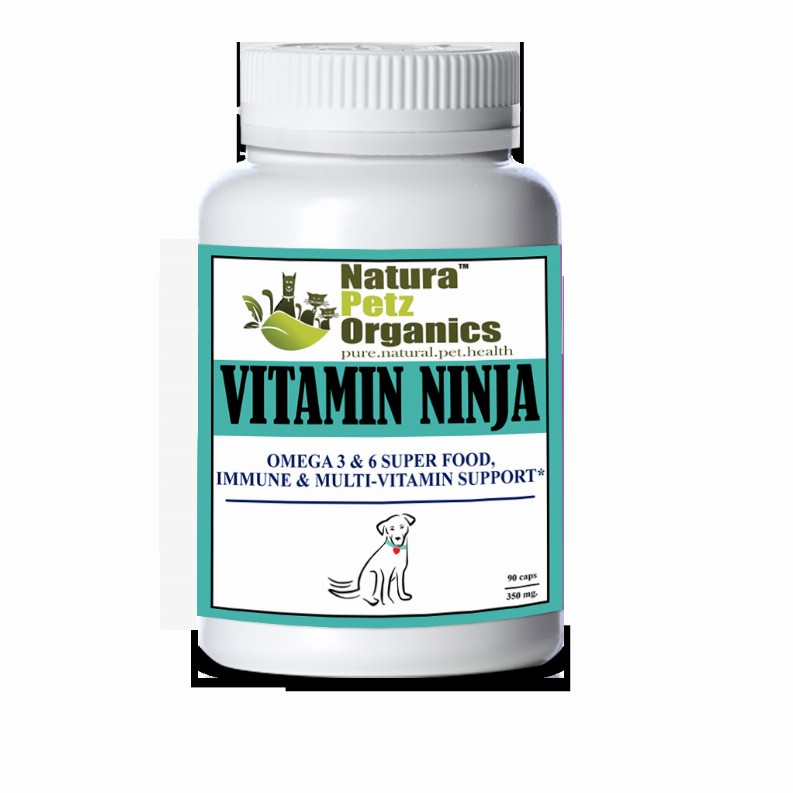 Vitamin Ninja - Omega 3 & 6 Super Food, Immune & Multi-Vitamin Support* Dog / 250 caps / 500 mg/ Size 1 