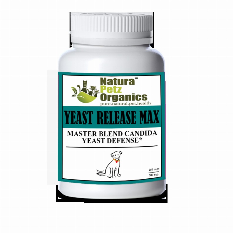 Yeast Release Max Capsules* Master Blend Candida Yeast Defense* For Dogs And Cats* - DOG 250 caps - 500 mg