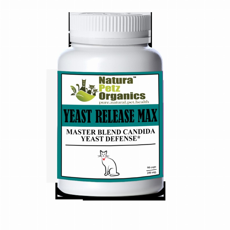 Yeast Release Max Capsules* Master Blend Candida Yeast Defense* For Dogs And Cats* - CAT 90 caps - 250 mg