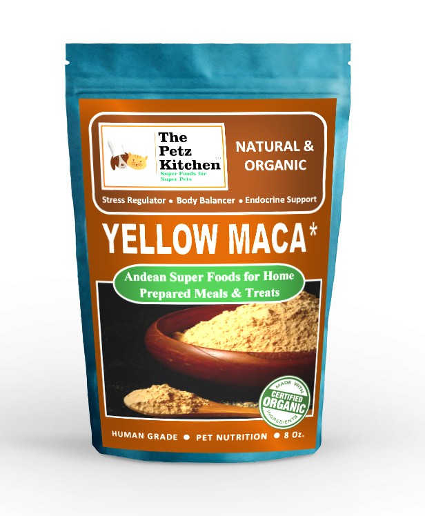 Yellow Maca* Complete Protein & Cognitive & Glandular Support* The Petz Kitchen Organic & Human Grade Ingredients For Home Prepa