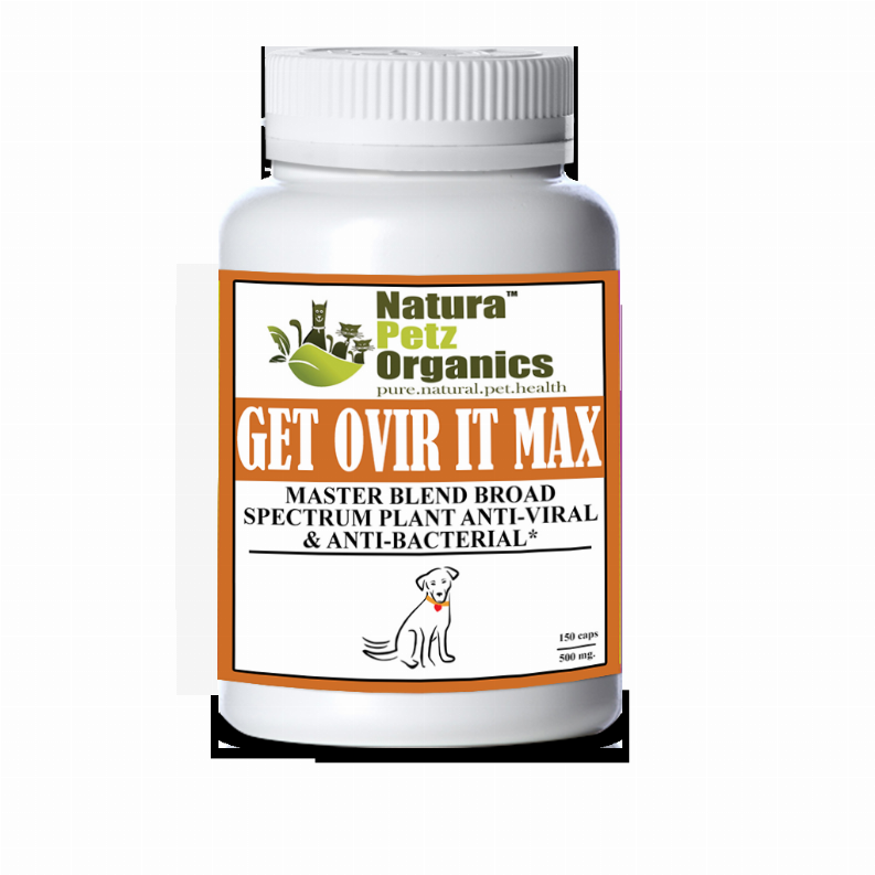 Get Ovir It Max* Master Blend Broad Spectrum Plant Anti Viral Anti Bacterial For Dogs And Cats* DOG - 150 caps / 500 mg. 