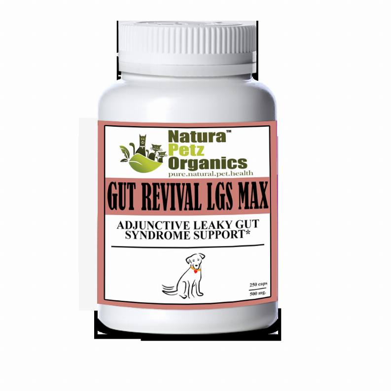 Gut Revival Lgs Max Capsules - Adjunctive Leaky Gut Syndrome Support* For Dogs And Cats Dog 250 Caps / 500 mg. 