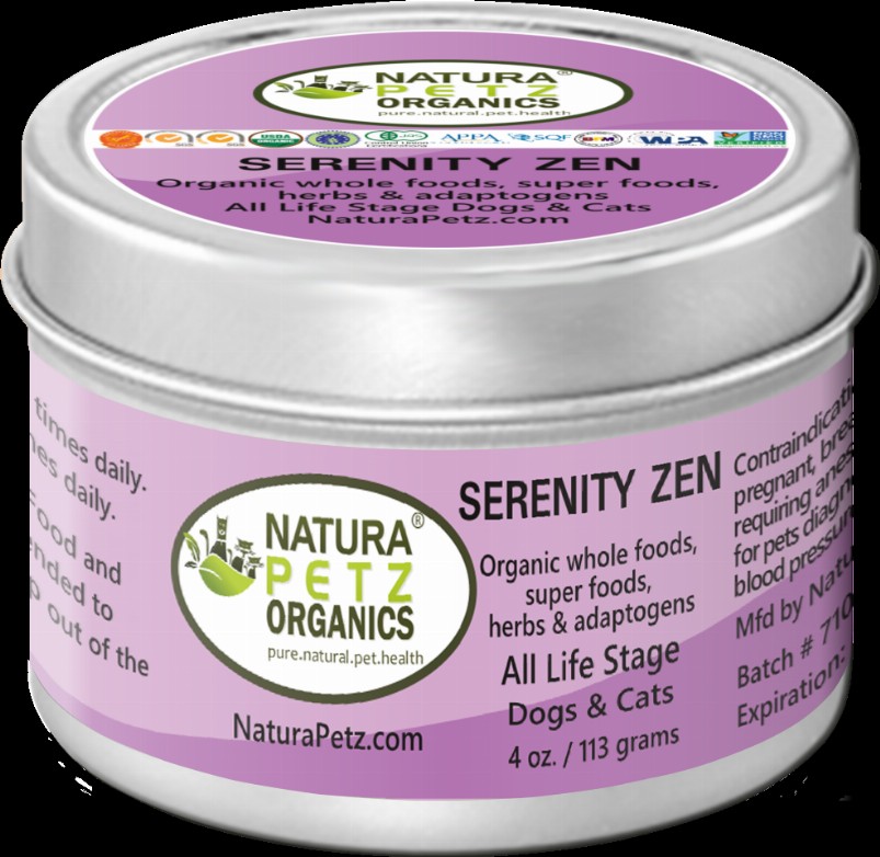 Serenity Zen - Anxiety, Stress, Relaxation & Multi-Systems Calming Support Dogs & Cats* CAT /150 caps / 300 mg / Size 3 