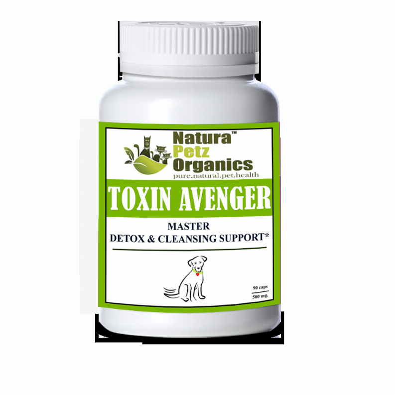 Toxin Avenger Max* Master Detox & Cleansing Support For Dogs And Cats* Dogs 500 mg / 250 caps Size 1 