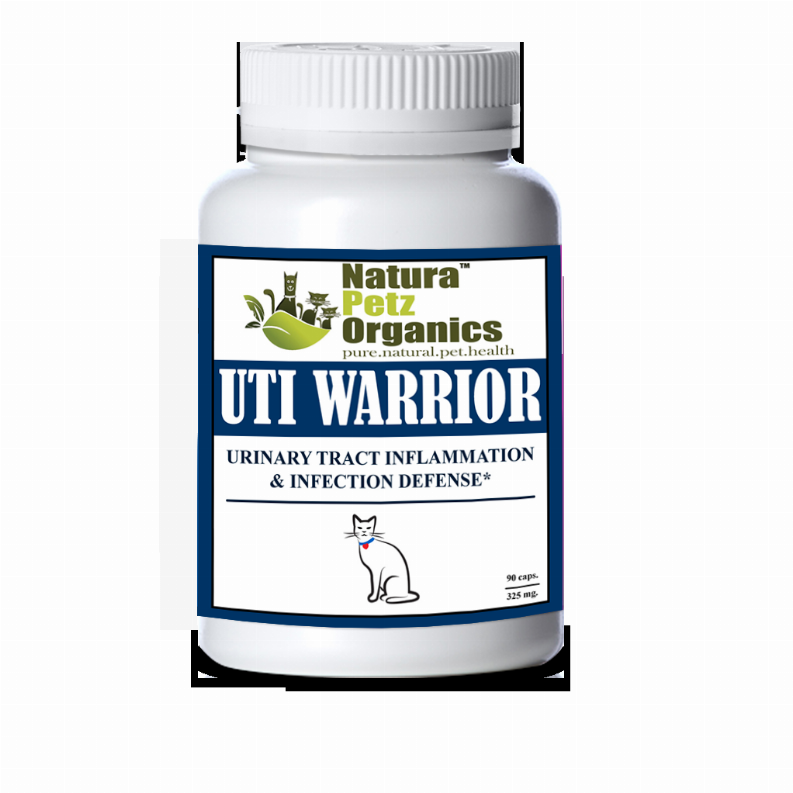 Uti Warrior Max* Urinary Tract Inflammation & Infection Support* Dogs Cats CAT 325 mg. / 90 Caps Size 3 No Flavor