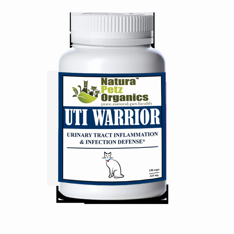 Uti Warrior Max* Urinary Tract Inflammation & Infection Support* Dogs Cats CAT 325 mg. / 150 Caps Size 3 