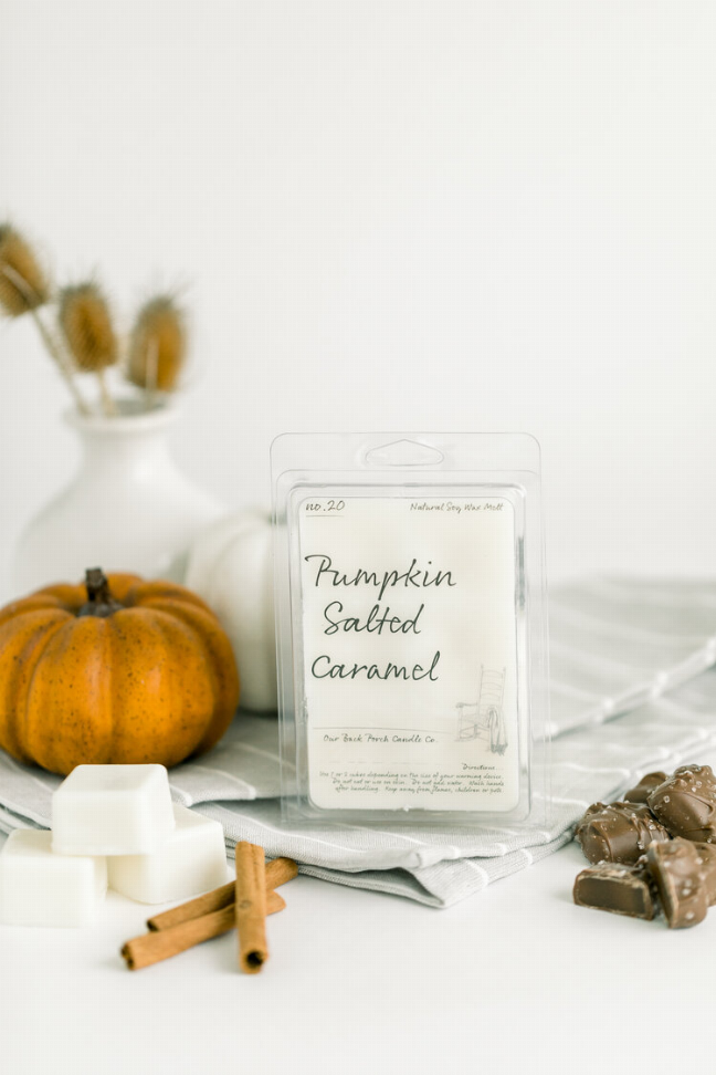 Fall/Winter Collection Candle - 6oz Wax MeltsPumpkin Salted Caramel