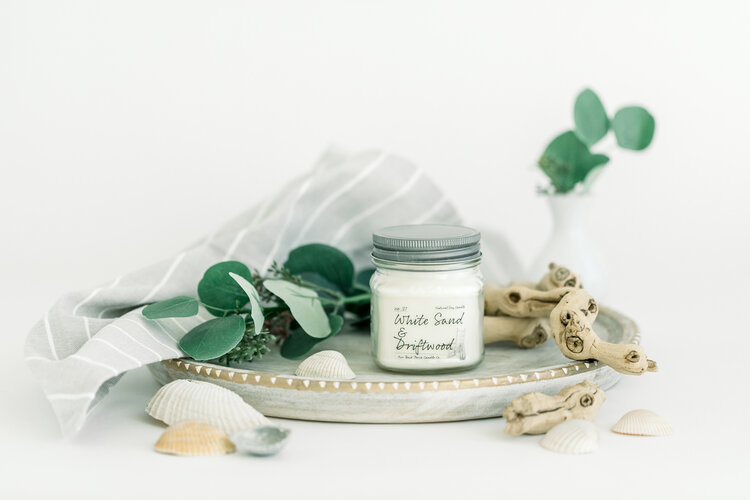 Nature Collection Candle - 8oz CandlesWhite Sand & Driftwood