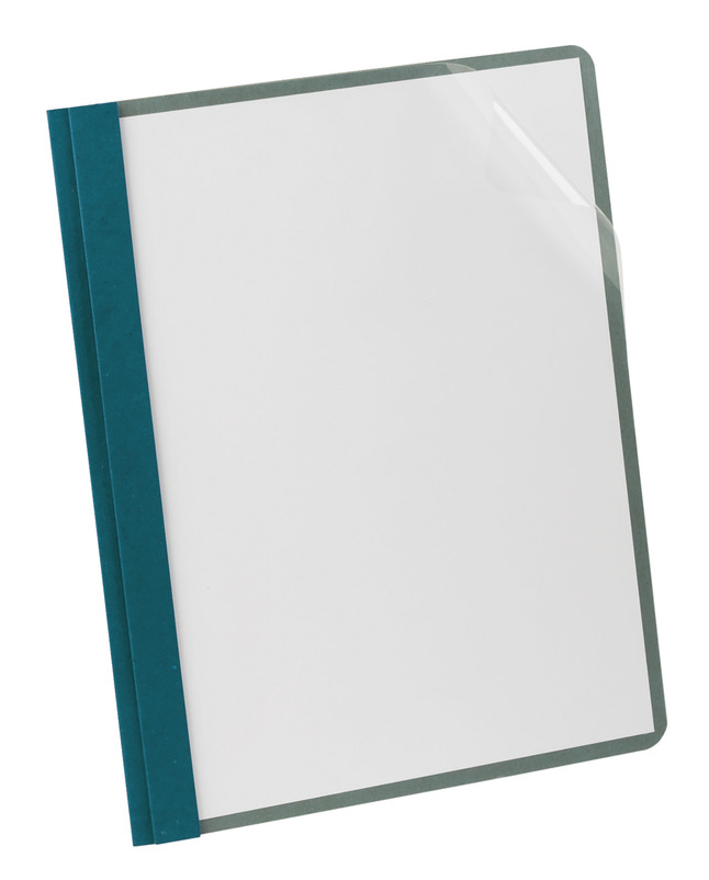 TOPS EarthWise Letter Recycled Report Cover - 8 1/2" x 11" - 100 Sheet Capacity - 3 x Double Tang Fastener(s) - Blue - 100% Recy