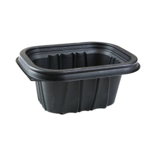 EarthChoice Entree2Go Takeout Container, 12 oz, 5.65 x 4.25 x 2.57, Black, 600/Case