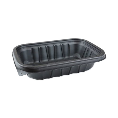 EarthChoice Entree2Go Takeout Container, 24 oz, 8.66 x 5.75 x 1.97, Black, 300/Case
