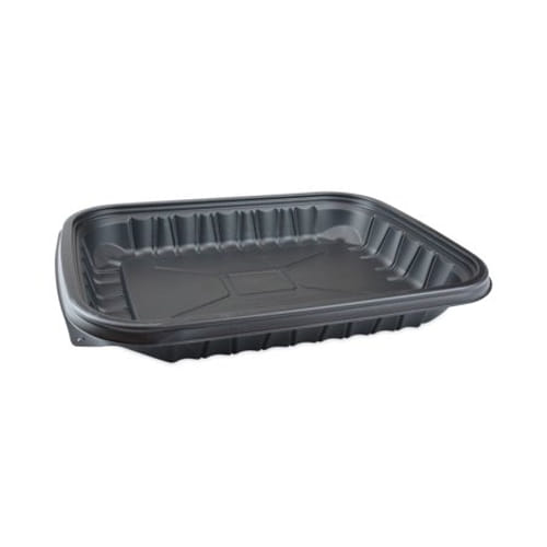 EarthChoice Entree2Go Takeout Container, 48 oz, 11.75 x 8.75 x 1.61, Black, 200/Case