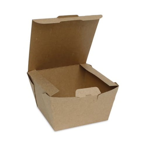 EarthChoice Tamper Evident OneBox Paper Box, 4.5 x 4.5 x 3.25, Kraft, 200/Case