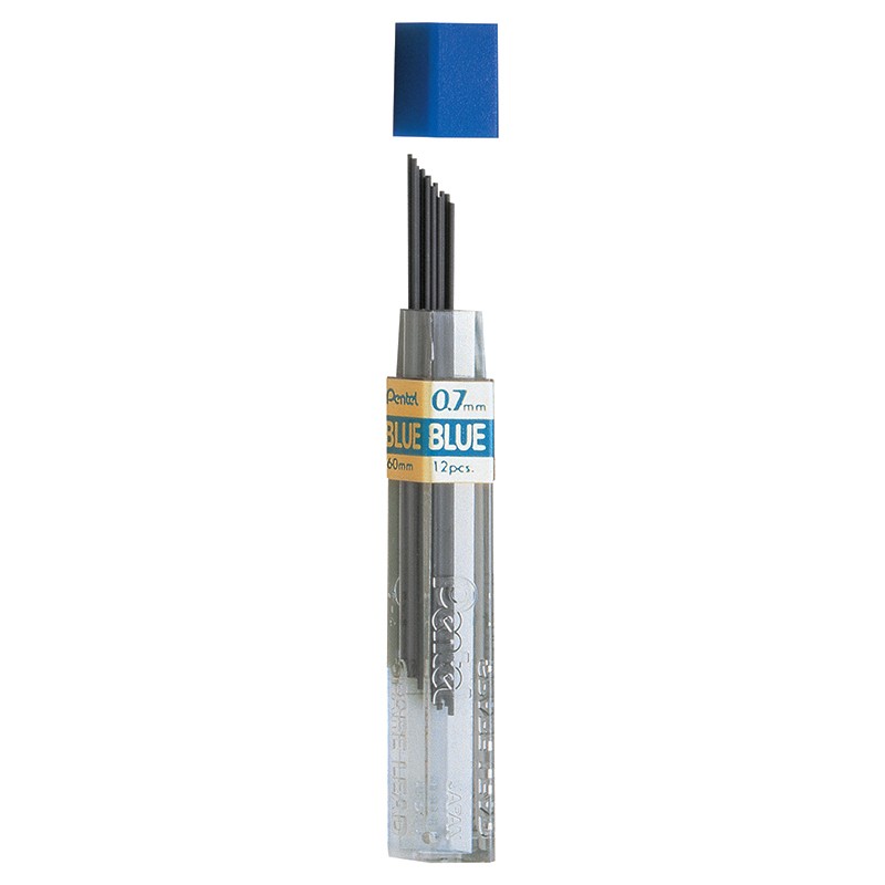 Refill Lead Blue (0.7mm) Medium, 12 Pieces