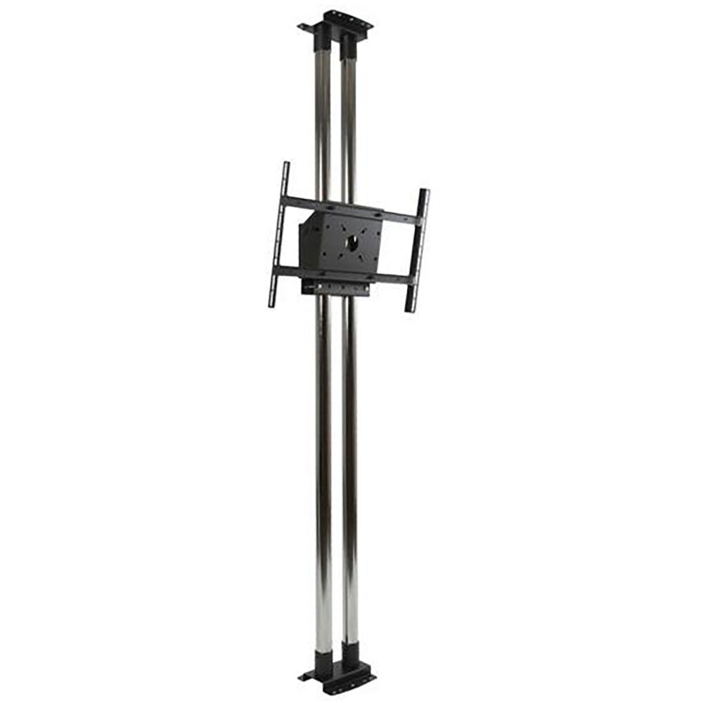 Modular Dual-Pole Ceiling Mount w/1.5m (4.9') Black Extension Columns