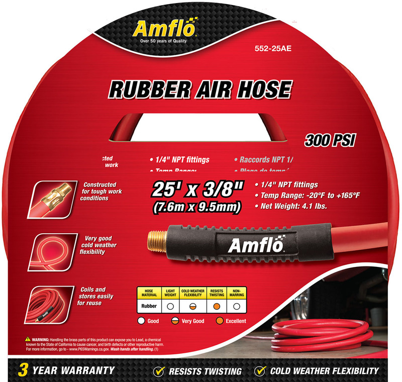 552-25Ae 3/8X25 Ft. Rubber Hose