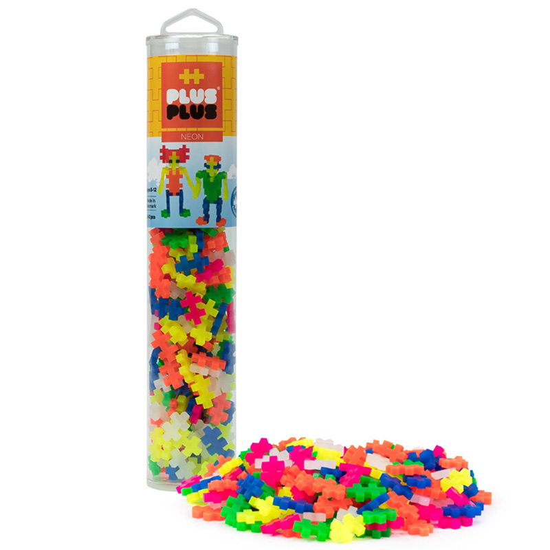 Plus-Plus 240-Piece Tube, Neon