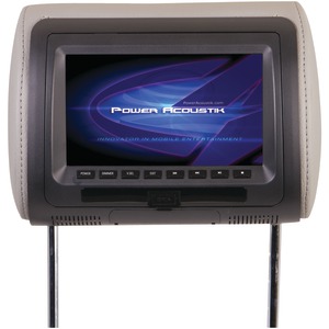 Power Acoustik 7" Headrest Monitor 3-Color Skins LCD/DVD USB/SD SOLD EACH