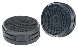 POWER ACOUSTIK 1" TWEETERS (Sold in pairs) 200 WATT2-WAY MOUNT; BUILT-IN XOVER