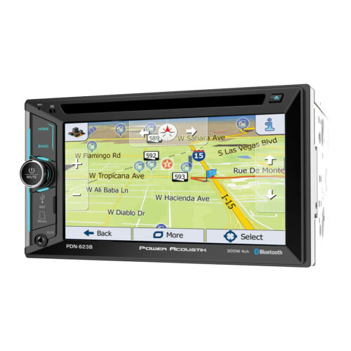 Power Acoustik D.Din 6.2" Touchscreen AM/FM/DVD/CD/BT/Navigation