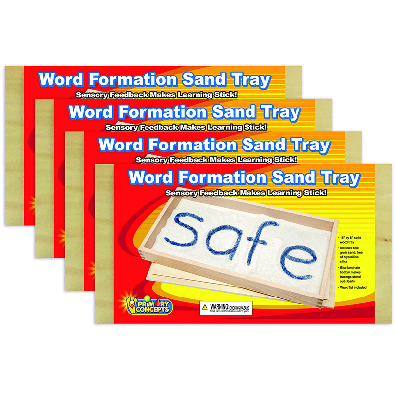 Word Formation Sand Tray, 15"W x 8"L, Pack of 4