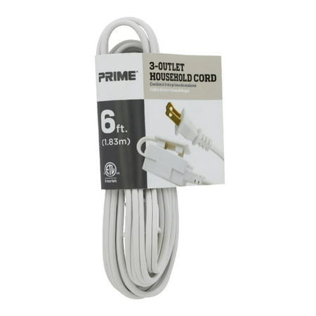 Ec660606 6 Ft. White Extention Cord