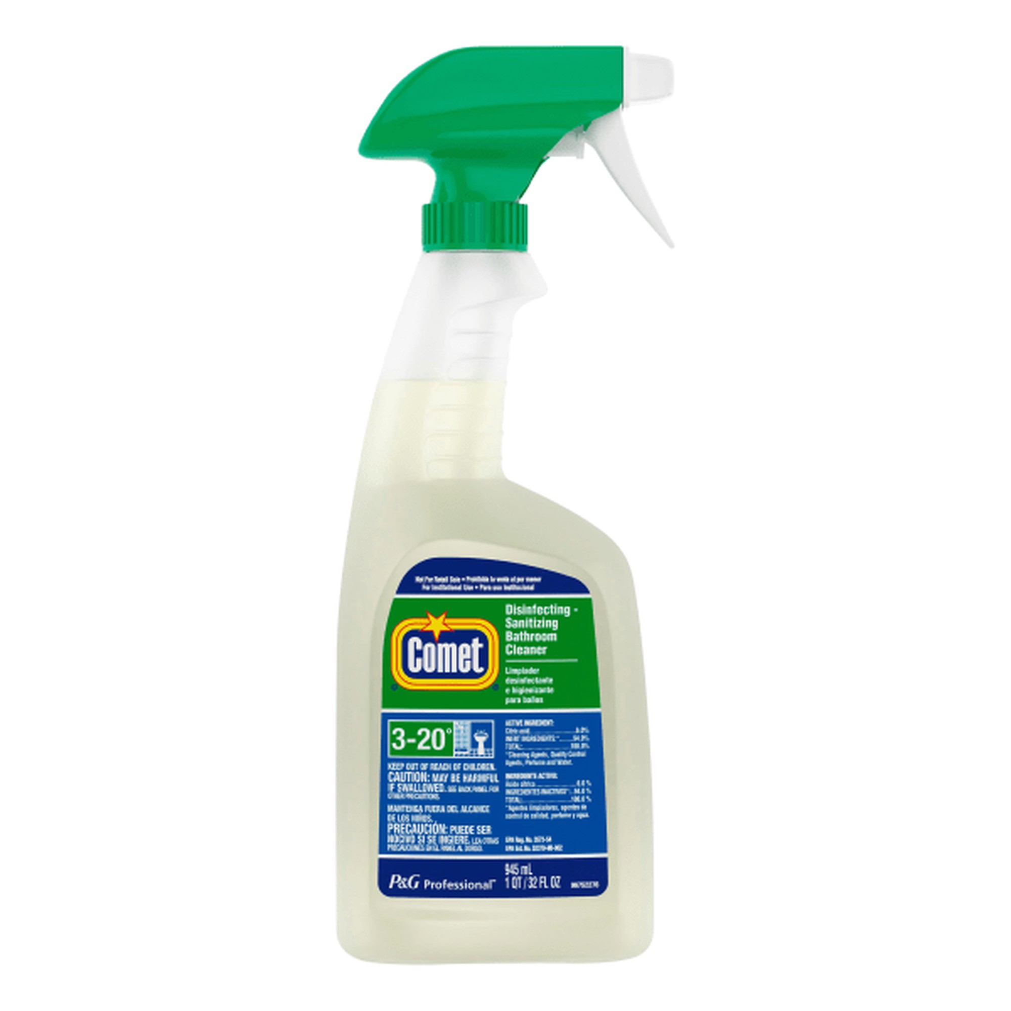 Disinfecting-Sanitizing Bathroom Cleaner, 32 oz. Trigger Bottle