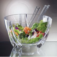Prodyne SB3C Illusions Salad Bowl Servers 6Qt Shatterproof