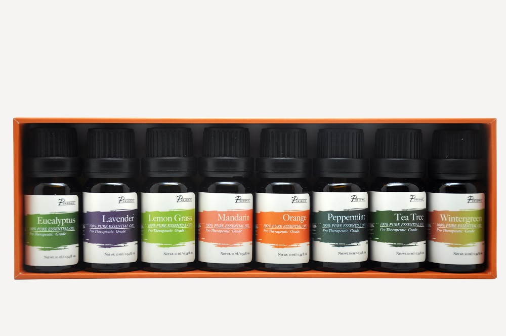 Pursonic AO8 Pure Essential Aroma Oils 8 Pack Includes