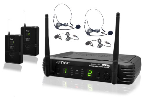 Pyle Pro PDWM3400 Premier Series Professional UHF Wireless Microphone System