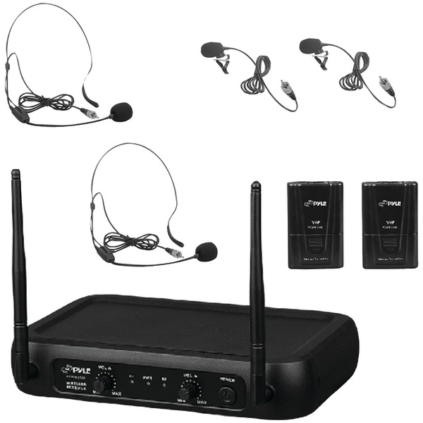 Pyle Pro PDWM2145 VHF Fixed-Frequency Wireless Microphone System