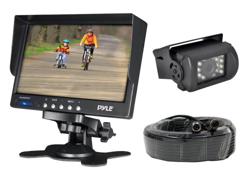 Pyle PLCMTR71 7" Weatherproof Backup Camera System with IR Night Vision Camera