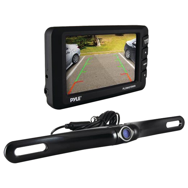 Pyle PLCM4375WIR 4.3" LCD Monitor & Wireless Backup Camera with Parking/Reverse Assist System