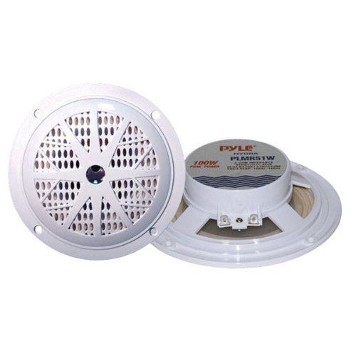 Pyle Marine 5.25" Dual Cone Speakers (White)