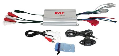 Pyle Marine 4 Channel Amplifier 800W MAX - Silver Finish