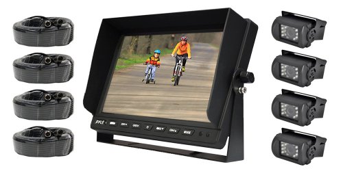 Pyle 10.1" LCD Monitor with 4 night vision cameras
