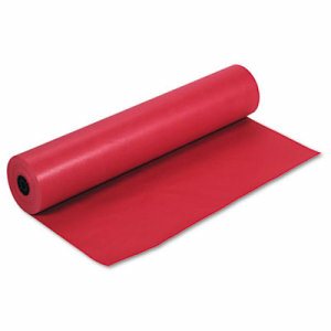 Rainbow Kraft Colored Kraft Duo-Finish Kraft Paper - ClassRoom Project - 36"Width x 1000 ftLength - 1 / Roll - Flame Red - Kraft