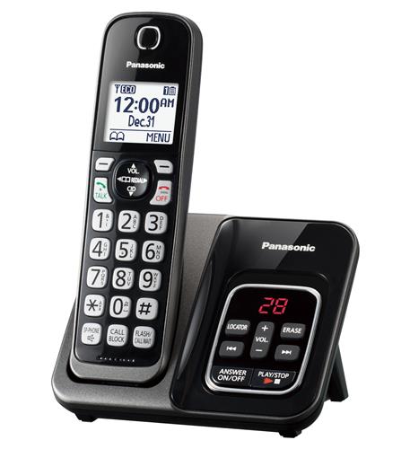 Cordless Telephone- Metallic Black- ITAD