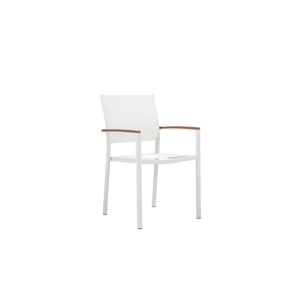 David Dining Chairs, White Teak