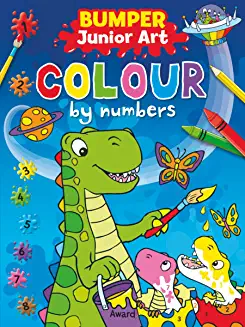 BUMPER Junior Art, COLOUR BY NUMBERS: Artistic skills, colors & numbers (Age 5+)