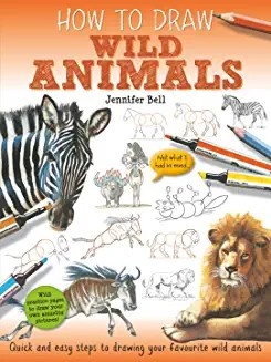 How To Draw: WILD ANIMALS, Step by step Instructions (Age 5+)