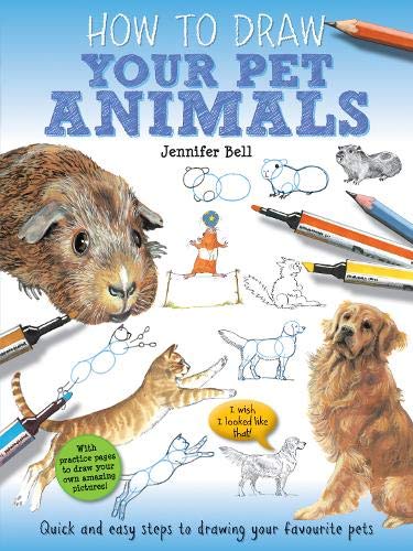 How To Draw: YOUR PET ANIMALS, Step by step Instructions (Age 5+)