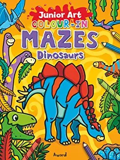 Junior Art COLOUR-IN MAZES - Dinosaur