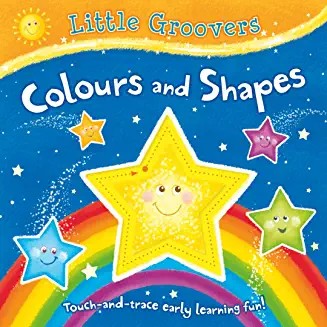 LittieGroovers- COLOURS & SHAPES - Touch & trace learning fun (Age 0-3)