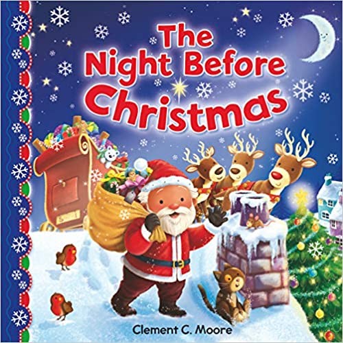 THE NIGHT BEFORE CHRISTMAS, Board book for the youngest children