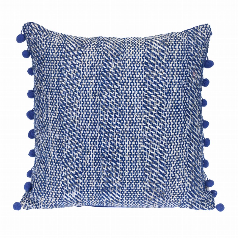 Parkland Collection Transitional Woven Square 18" x 18" Pillow - 18" x 18" Blue2