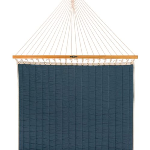 Large Quilted Fabric Hammock - Trellis Garden Stripe