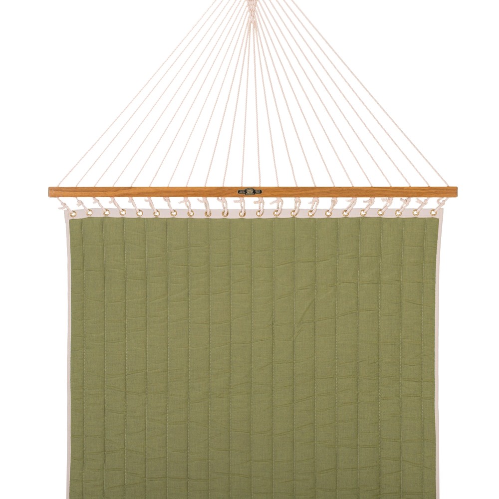 Large Quilted Fabric Hammock - Trellis Garden Stripe