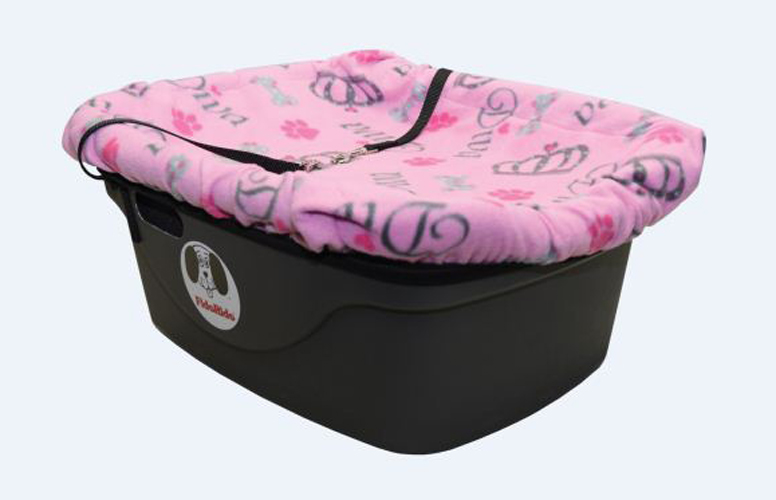 FidoRido Car Seat - Pink Diva Cover + Large harness