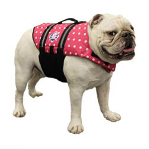 Doggy Life Jacket M Pink Polka Dot